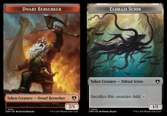 Dwarf Berserker (0023) // Eldrazi Scion (0002) Double-Sided Token - Foil